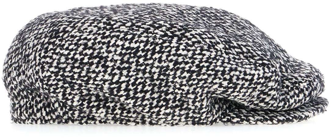 Dolce & Gabbana Dolce&gabbana Embroidered wool blend baker boy hat Divers