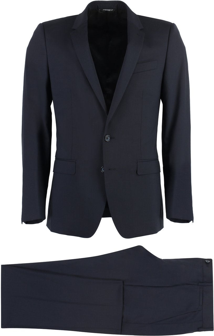 Dolce & Gabbana Martini virgin wool suit Blauw