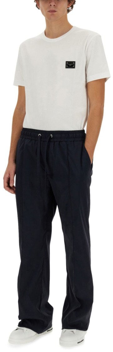 Dolce & Gabbana Nylon Pants Blauw