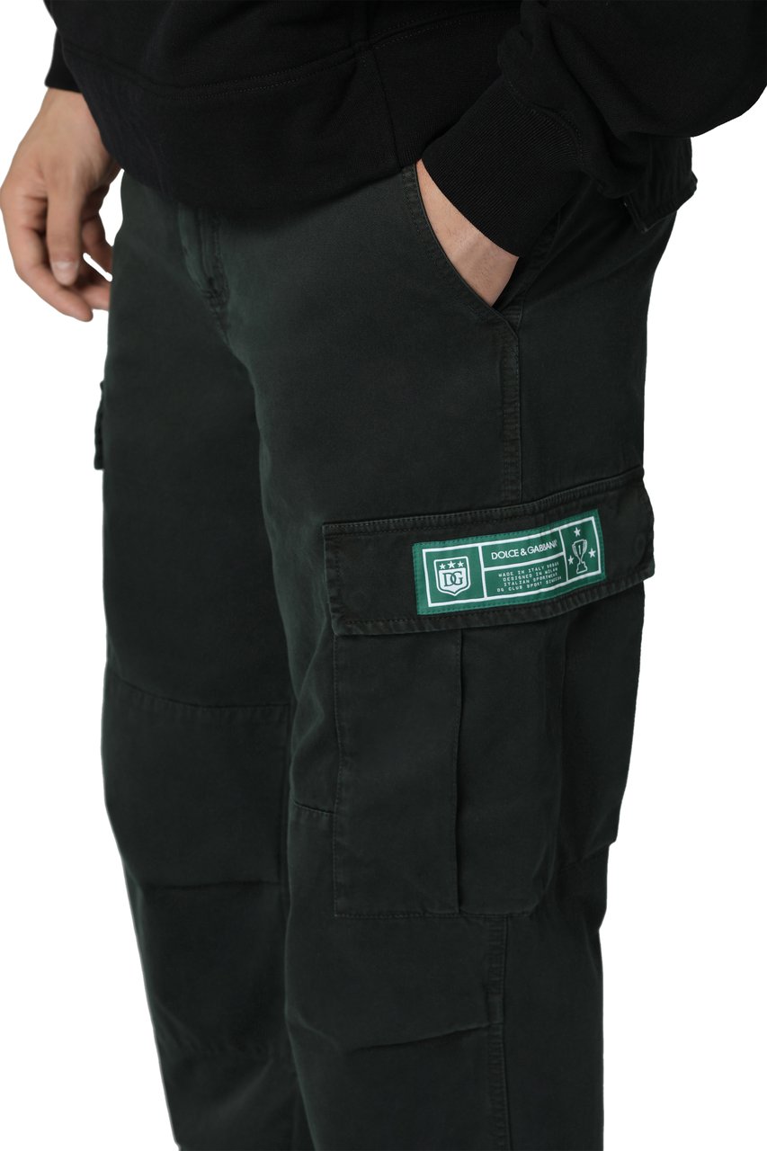Dolce & Gabbana Cotton cargo-trousers Groen