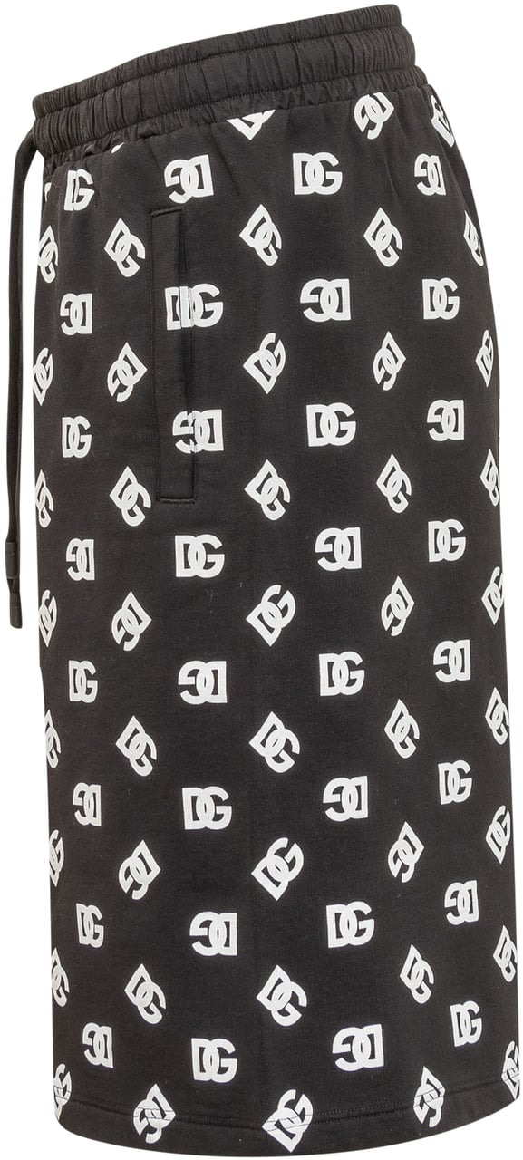 Dolce & Gabbana Shorts Jogging DG Monogram Zwart