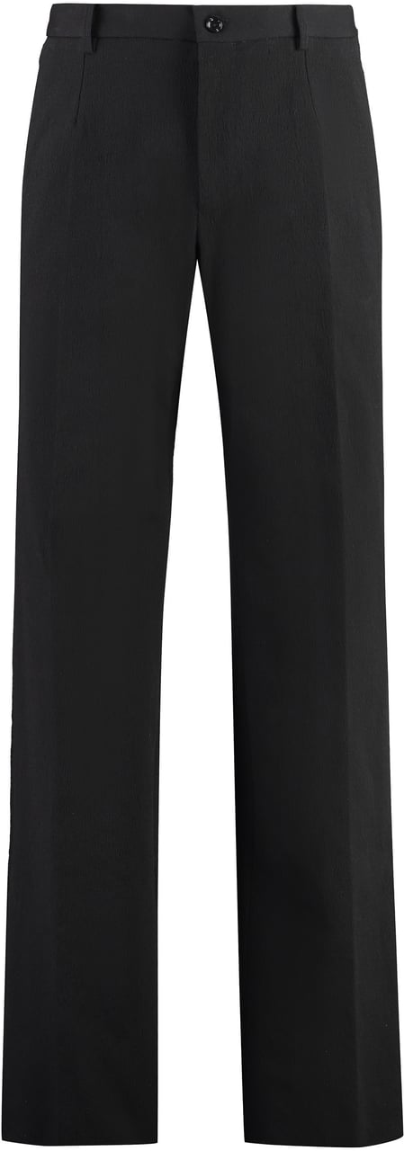 Dolce & Gabbana Blend Cotton trousers Zwart