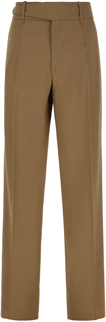 Dolce & Gabbana Dolce&gabbana Brown stretch wool pants Bruin