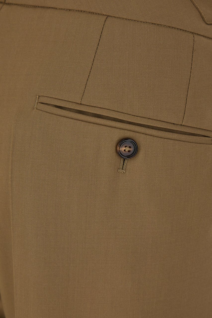 Dolce & Gabbana Dolce&gabbana Brown stretch wool pants Bruin