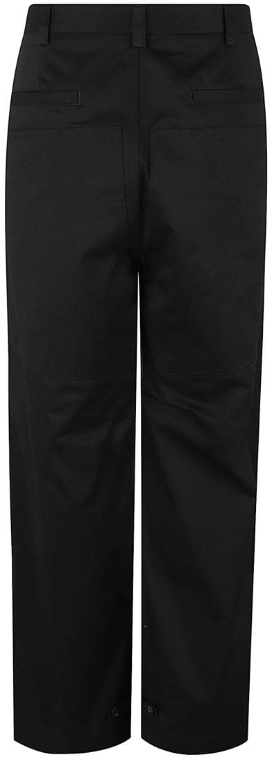 Dolce & Gabbana Classic Straight-Leg Trousers With Subtle Stitching Detail Zwart