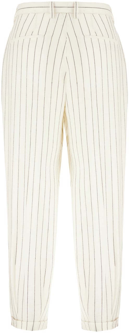 Dolce & Gabbana Dolce&gabbana Embroidered linen blend pants Divers