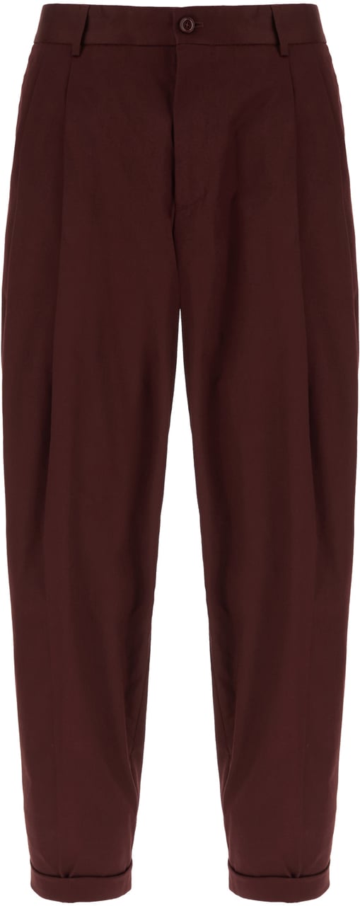 Dolce & Gabbana Dolce&gabbana Plum stretch cotton pants Paars