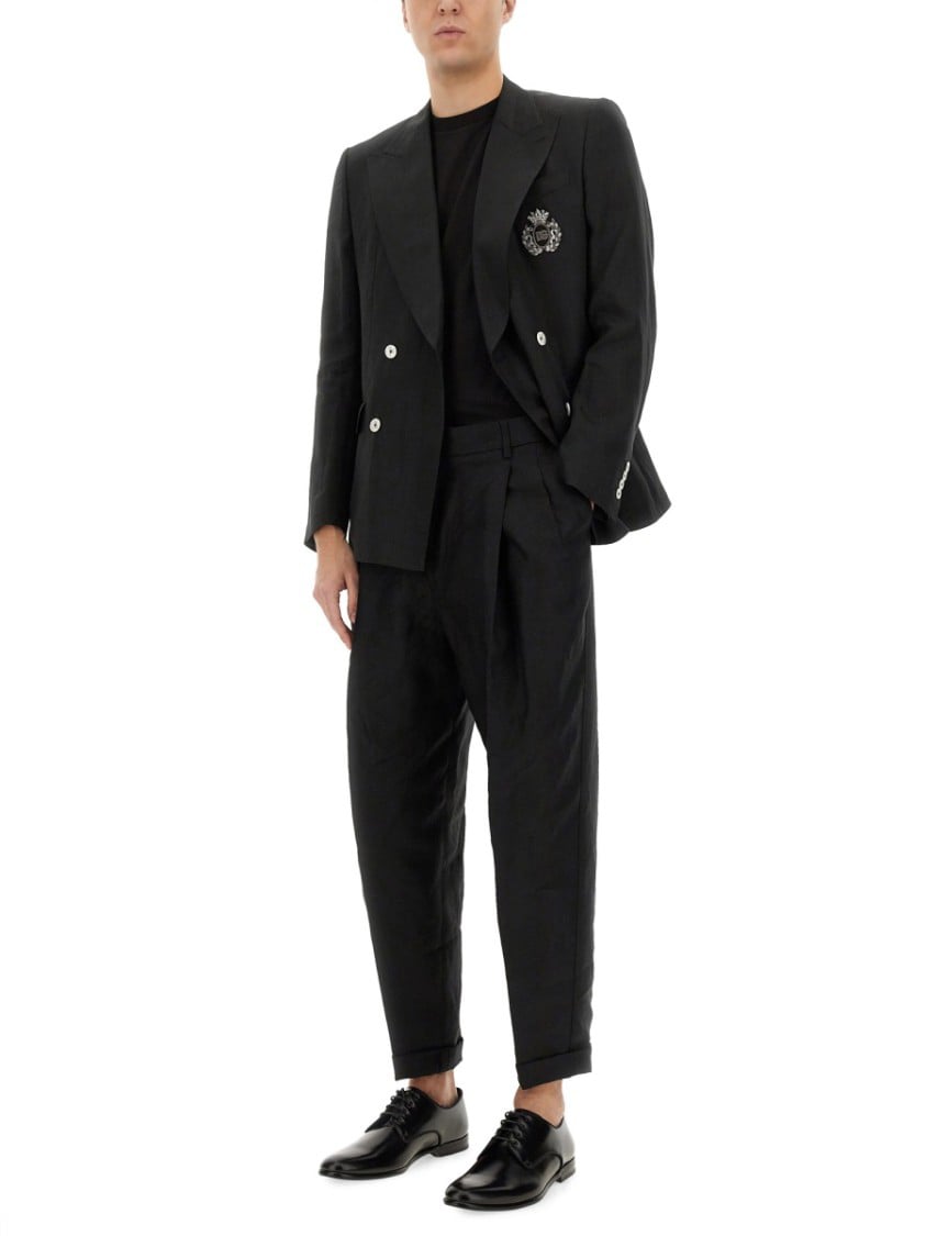 Dolce & Gabbana Canvas Pants Zwart