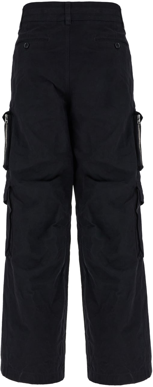 Dolce & Gabbana Dolce&gabbana Black cotton blend cargo pants Zwart