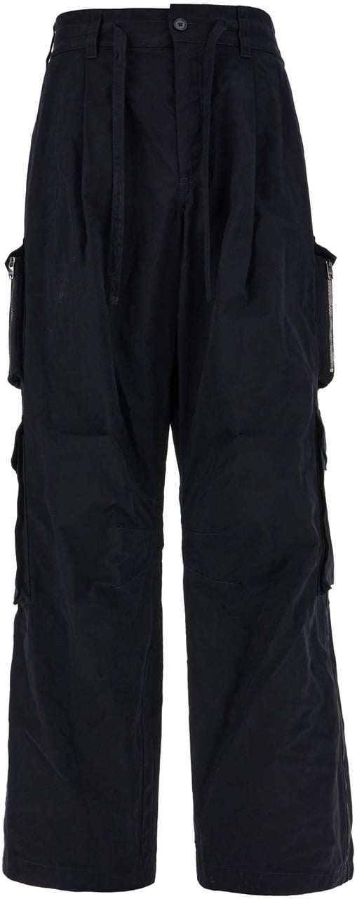 Dolce & Gabbana Dolce&gabbana Black cotton blend cargo pants Zwart