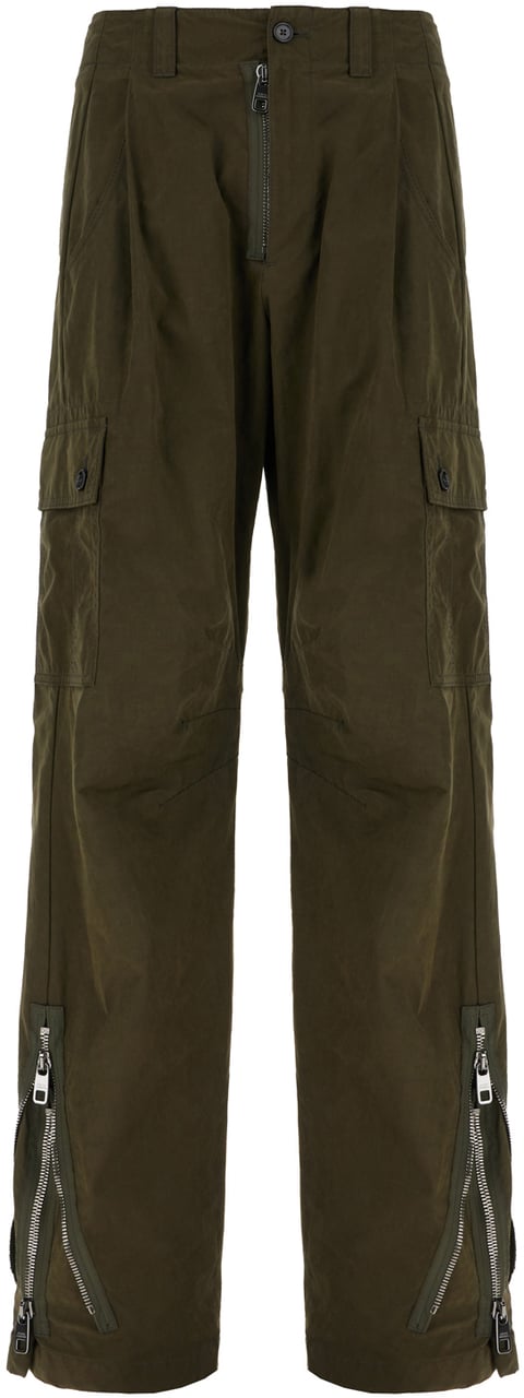 Dolce & Gabbana Dolce&gabbana Dark green cotton blend pants Groen
