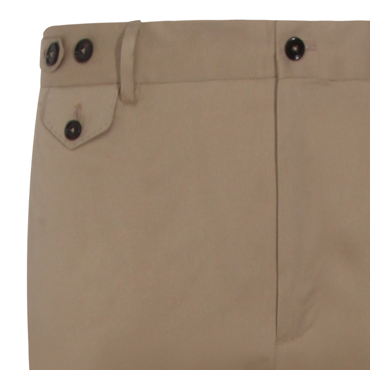 Dolce & Gabbana Tailored Beige Trousers with Button Details Bruin