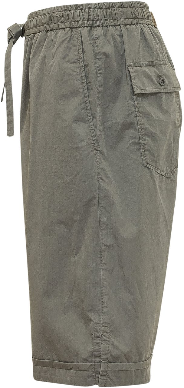 Dolce & Gabbana Bermuda con Vita Elastica e Coulisse Donkergroen