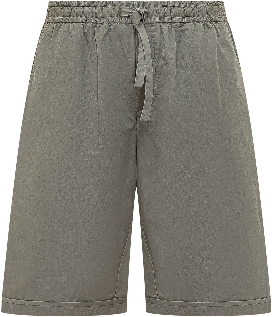 Dolce & Gabbana Bermuda con Vita Elastica e Coulisse Donkergroen