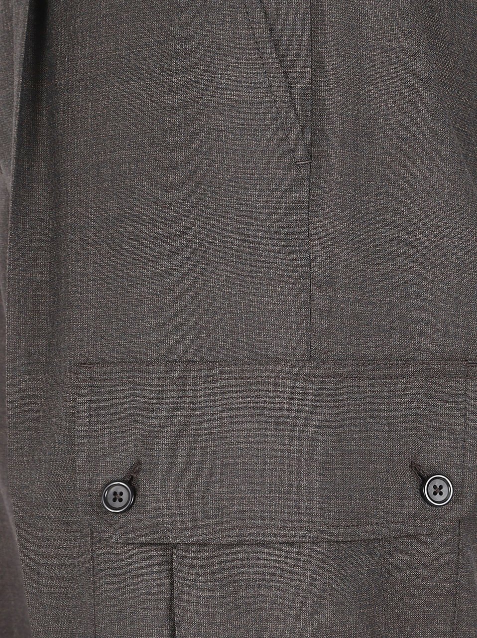 Dolce & Gabbana Straight-Leg Tailored Trousers with Textured Fabric Grijs