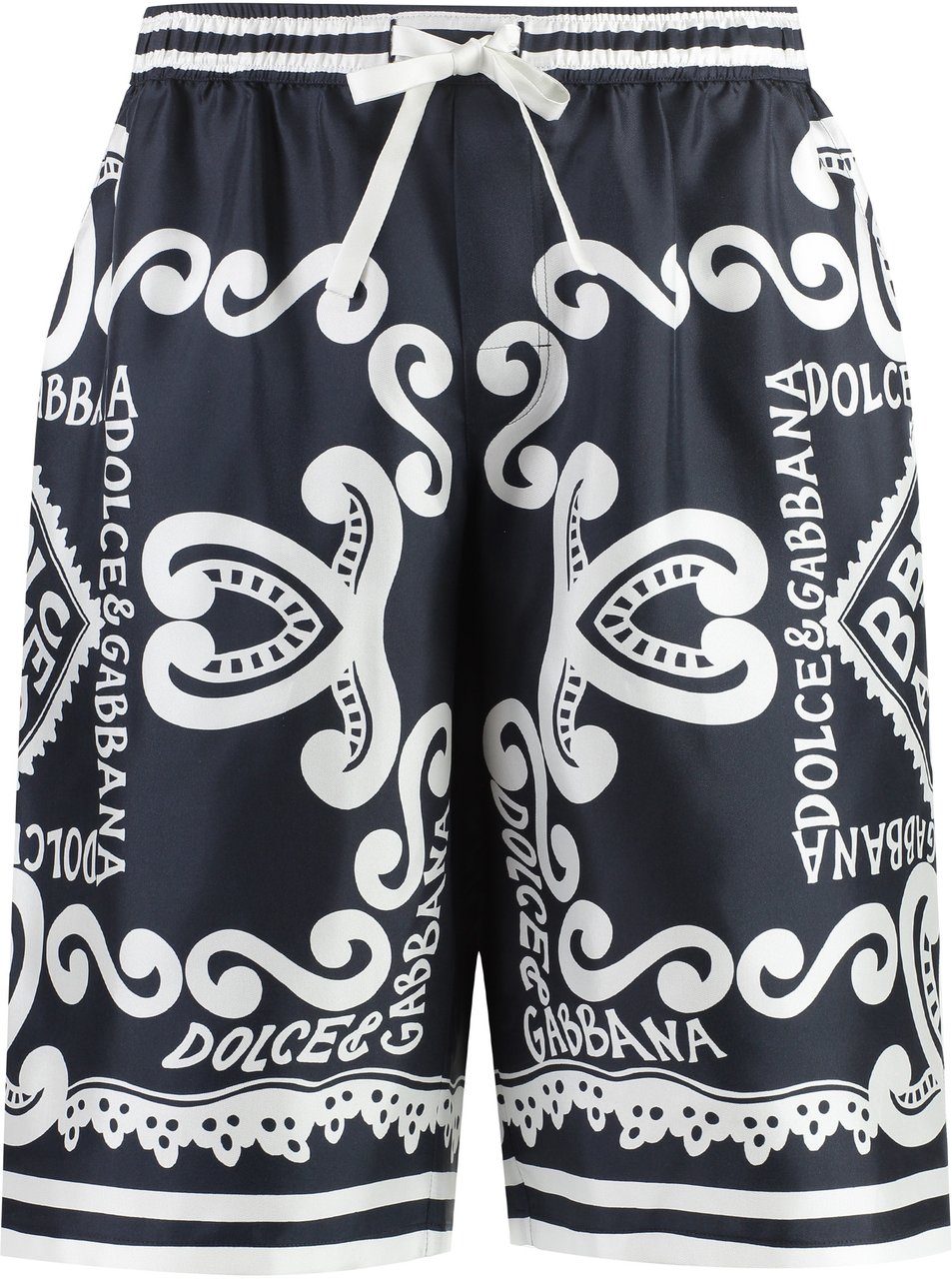 Dolce & Gabbana Printed bermuda shorts Blauw