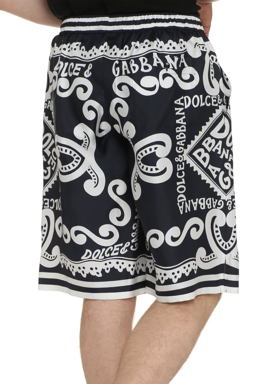 Dolce & Gabbana Printed bermuda shorts Blauw