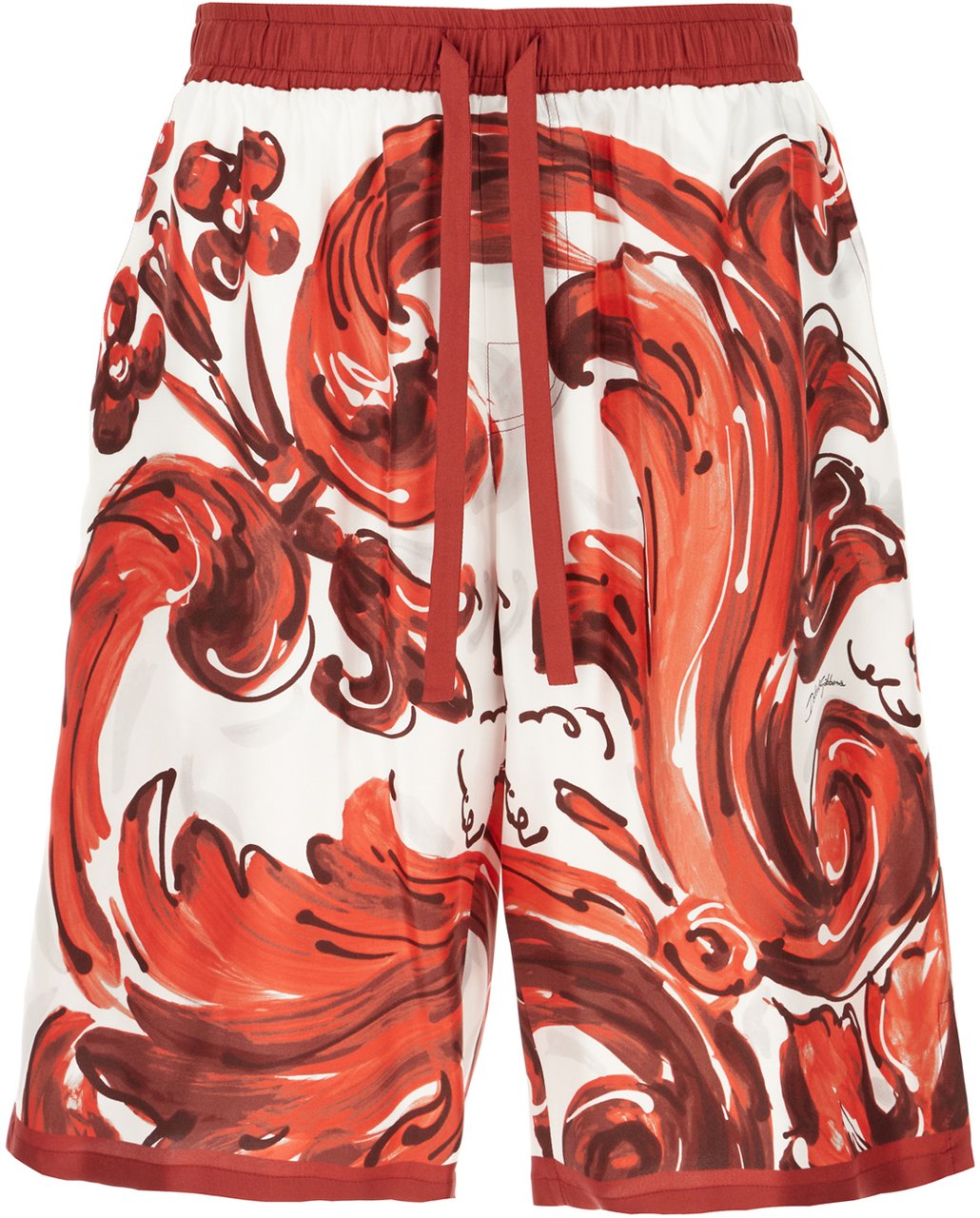 Dolce & Gabbana Dolce&gabbana Printed silk bermuda shorts Divers