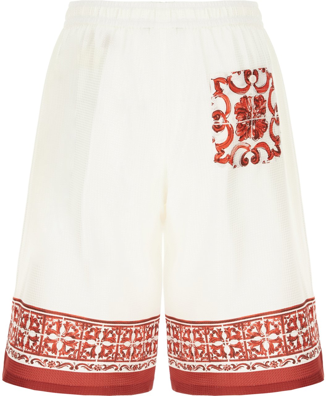 Dolce & Gabbana Dolce&gabbana Printed silk bermuda shorts Divers