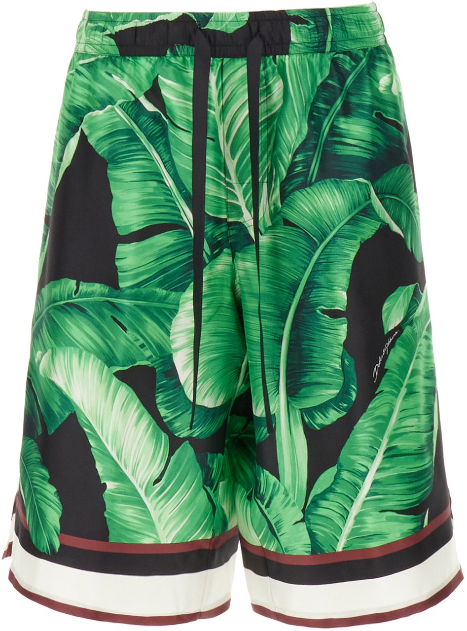 Dolce & Gabbana Dolce&gabbana Printed silk bermuda shorts Divers