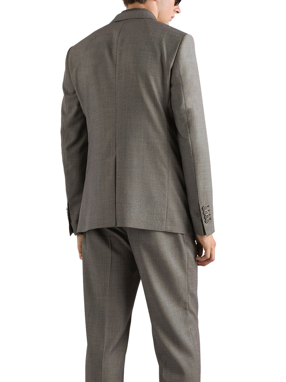 Dolce & Gabbana Relaxed Fit Straight Leg Trousers with Adjustable Drawstring Grijs