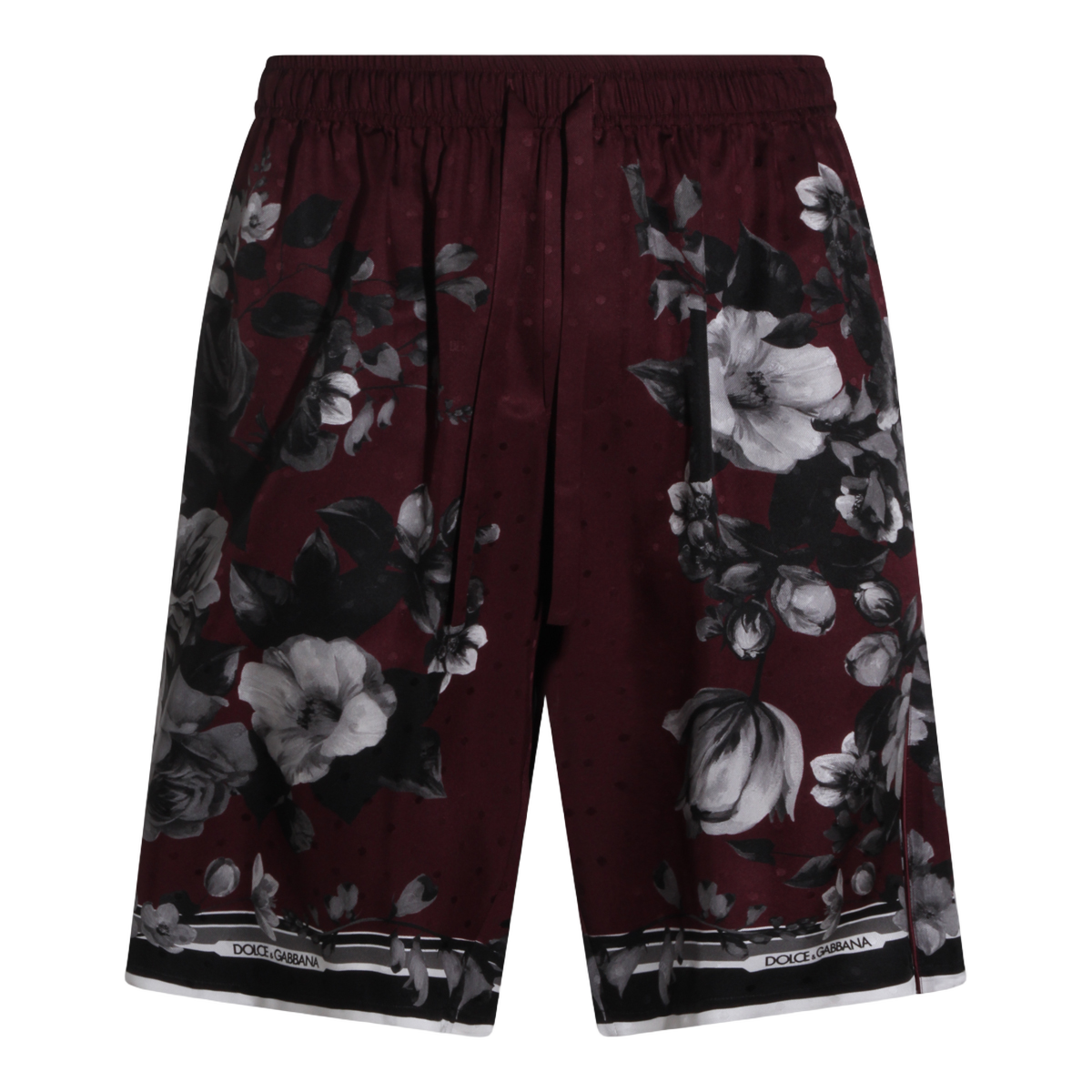 Dolce & Gabbana Multicolored Floral Patterned Shorts Rood