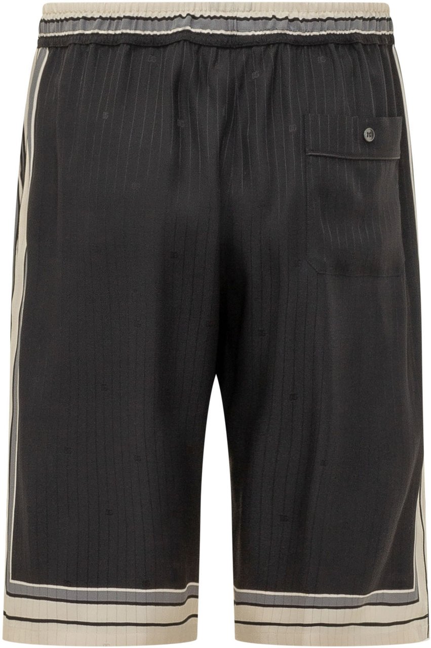 Dolce & Gabbana Shorts Relaxed Fit Con Coulisse Zwart