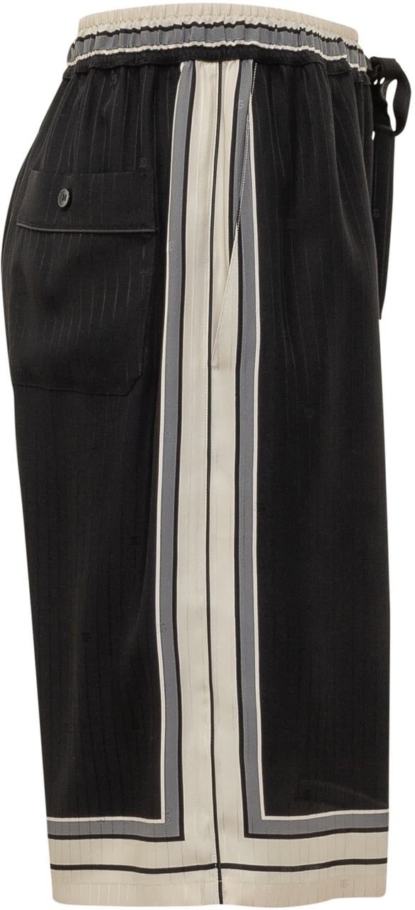 Dolce & Gabbana Shorts Relaxed Fit Con Coulisse Zwart