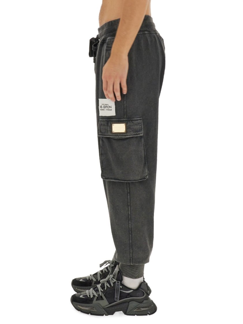 Dolce & Gabbana Jogging Pants With Logo Grijs