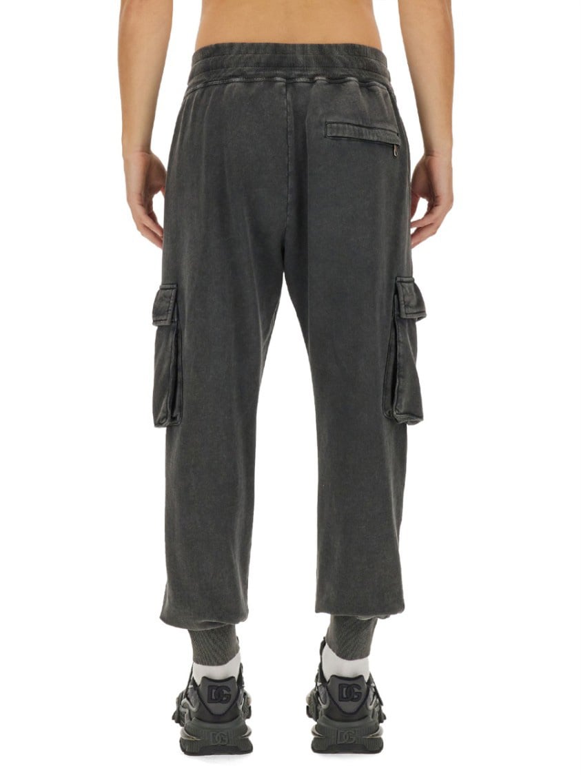 Dolce & Gabbana Jogging Pants With Logo Grijs