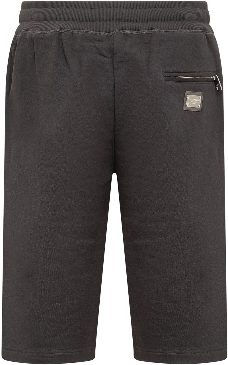 Dolce & Gabbana Shorts con Logo Donkergrijs