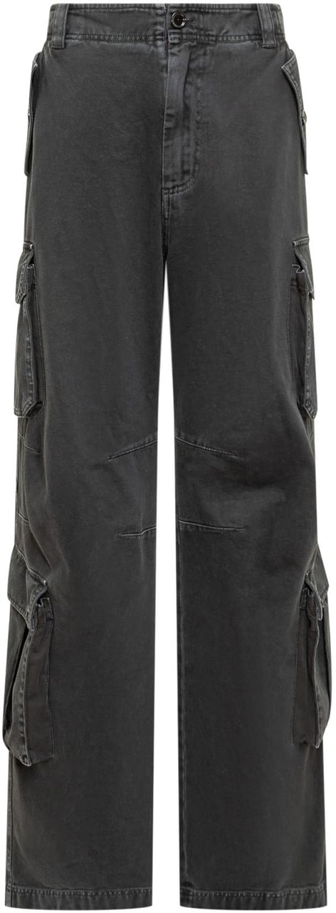 Dolce & Gabbana Pantalone con Logo Zwart