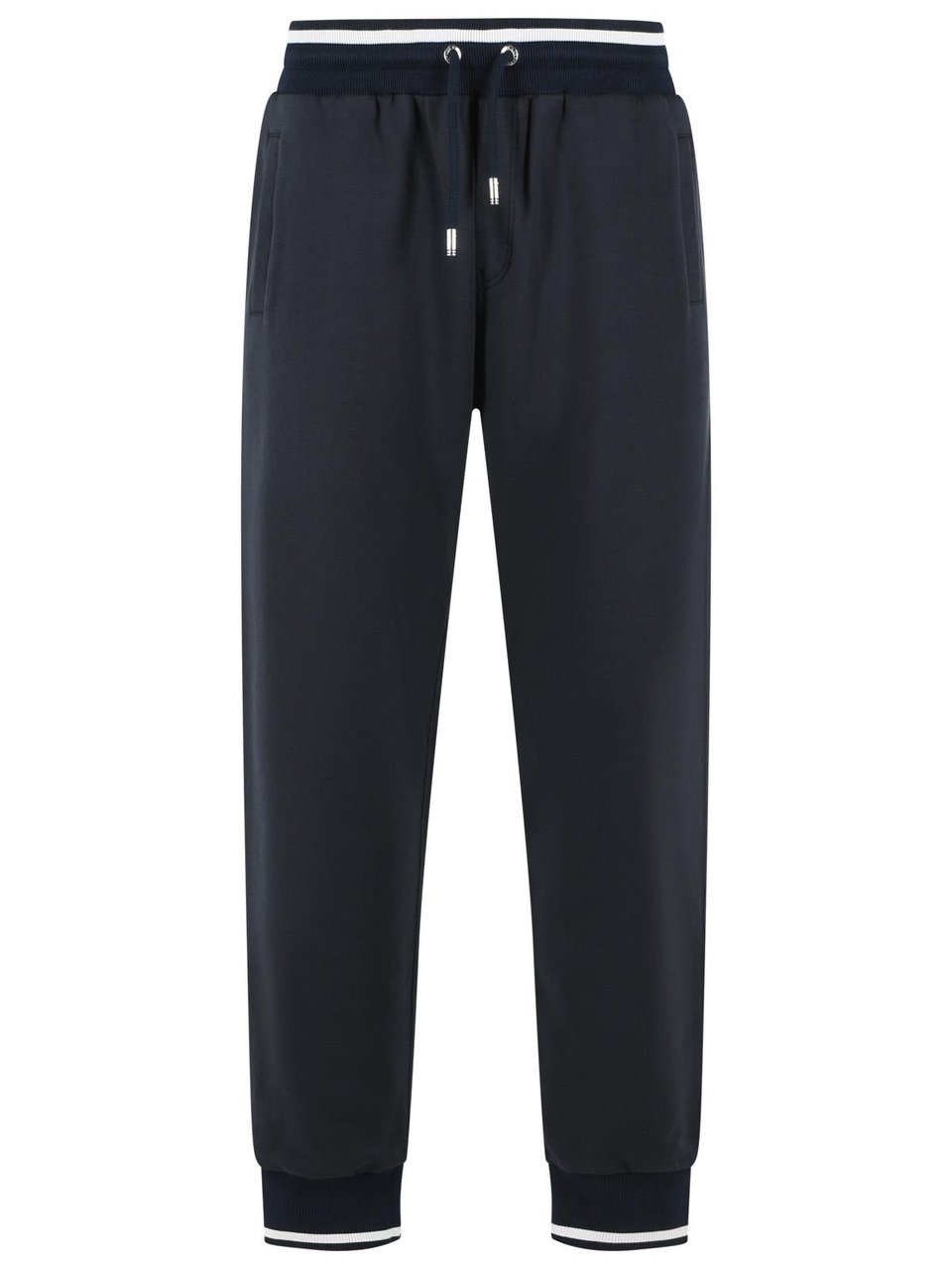 Dolce & Gabbana Jogger' Blue Cotton Pants Zwart