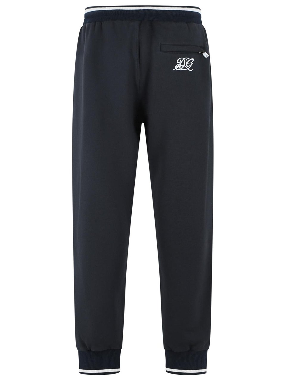 Dolce & Gabbana Jogger' Blue Cotton Pants Zwart