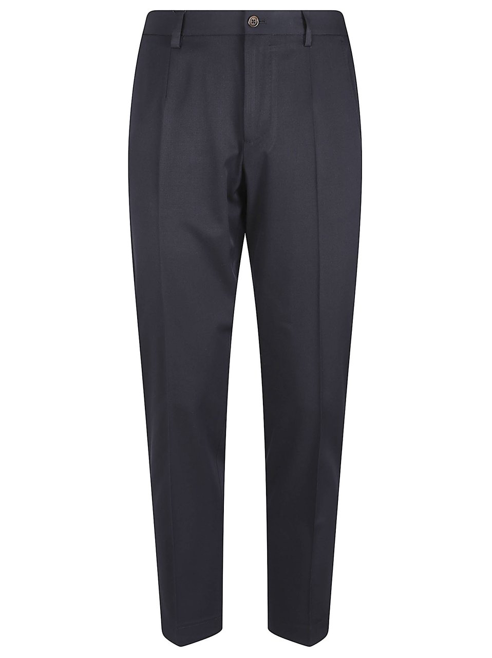 Dolce & Gabbana Tailored Fit Black Trousers with Button Closure Zwart