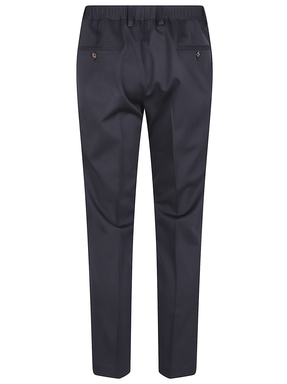 Dolce & Gabbana Tailored Fit Black Trousers with Button Closure Zwart