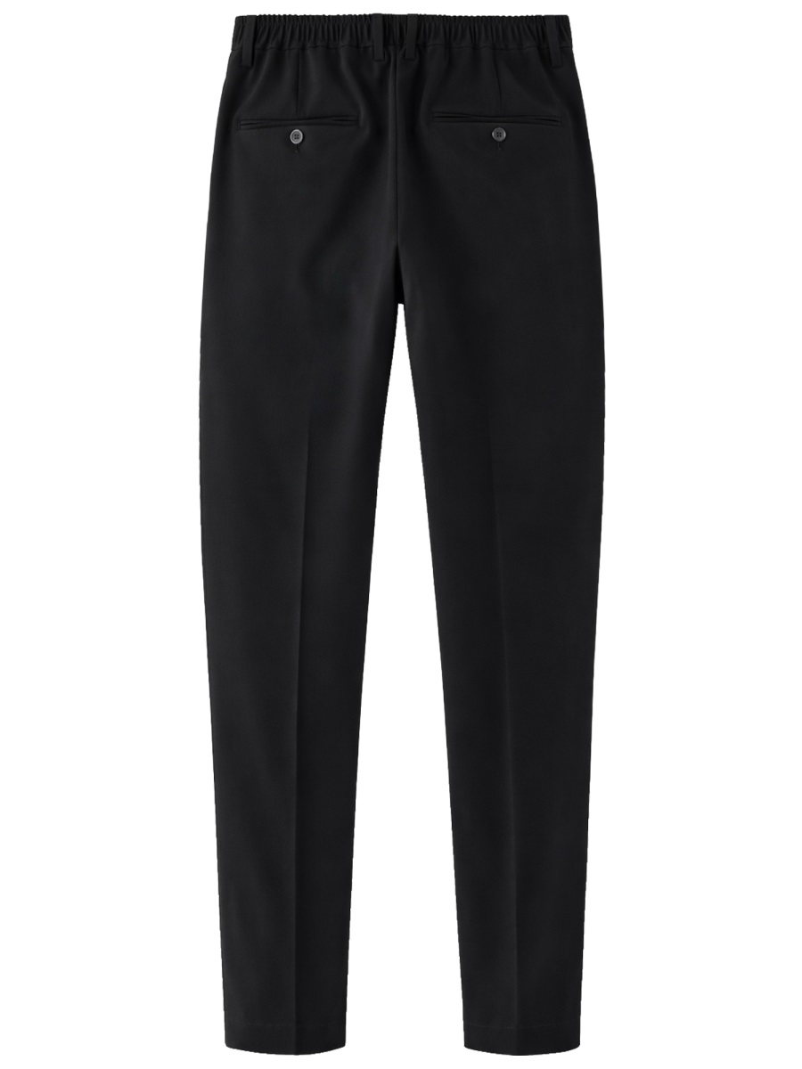Dolce & Gabbana Tailored Straight Pressed Crease Formal Pants Zwart