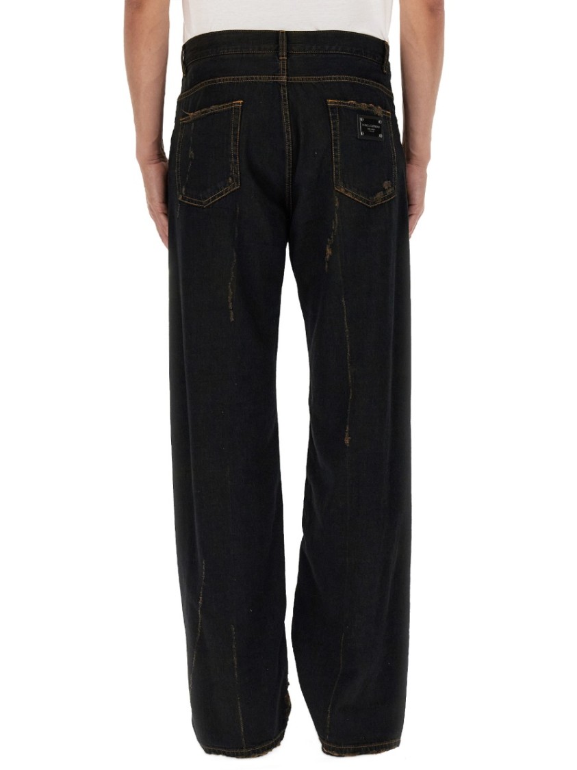 Dolce & Gabbana Denim Pants Zwart