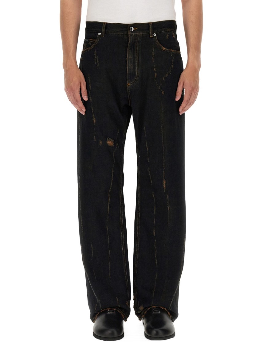 Dolce & Gabbana Denim Pants Zwart