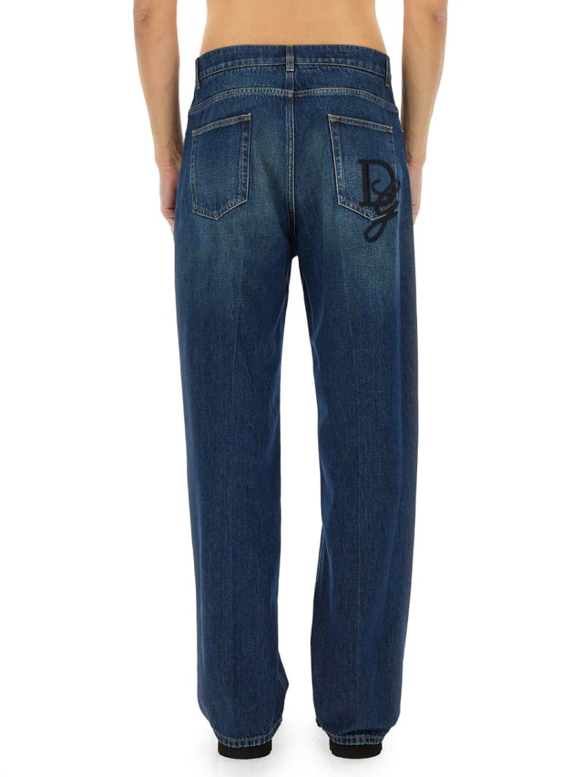 Dolce & Gabbana Oversize Jeans Blauw