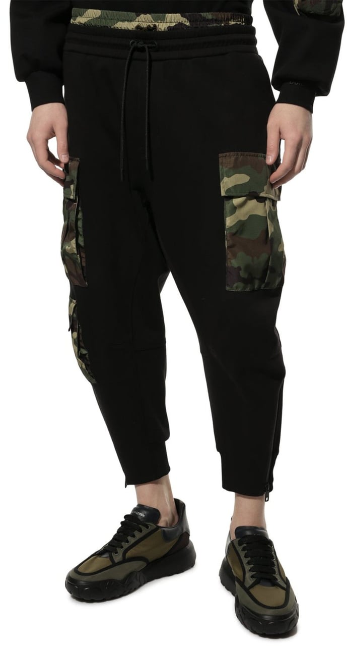 Dolce & Gabbana Dolce & Gabbana Camo Sweatpants Zwart