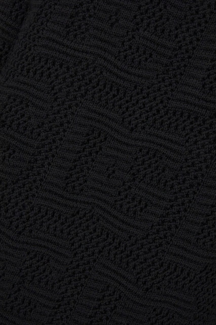 Dolce & Gabbana Dolce&gabbana Black wool oversize sweater Zwart