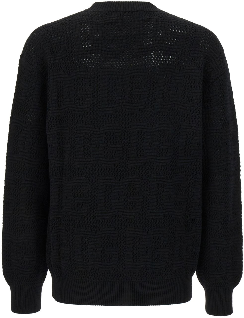 Dolce & Gabbana Dolce&gabbana Black wool oversize sweater Zwart