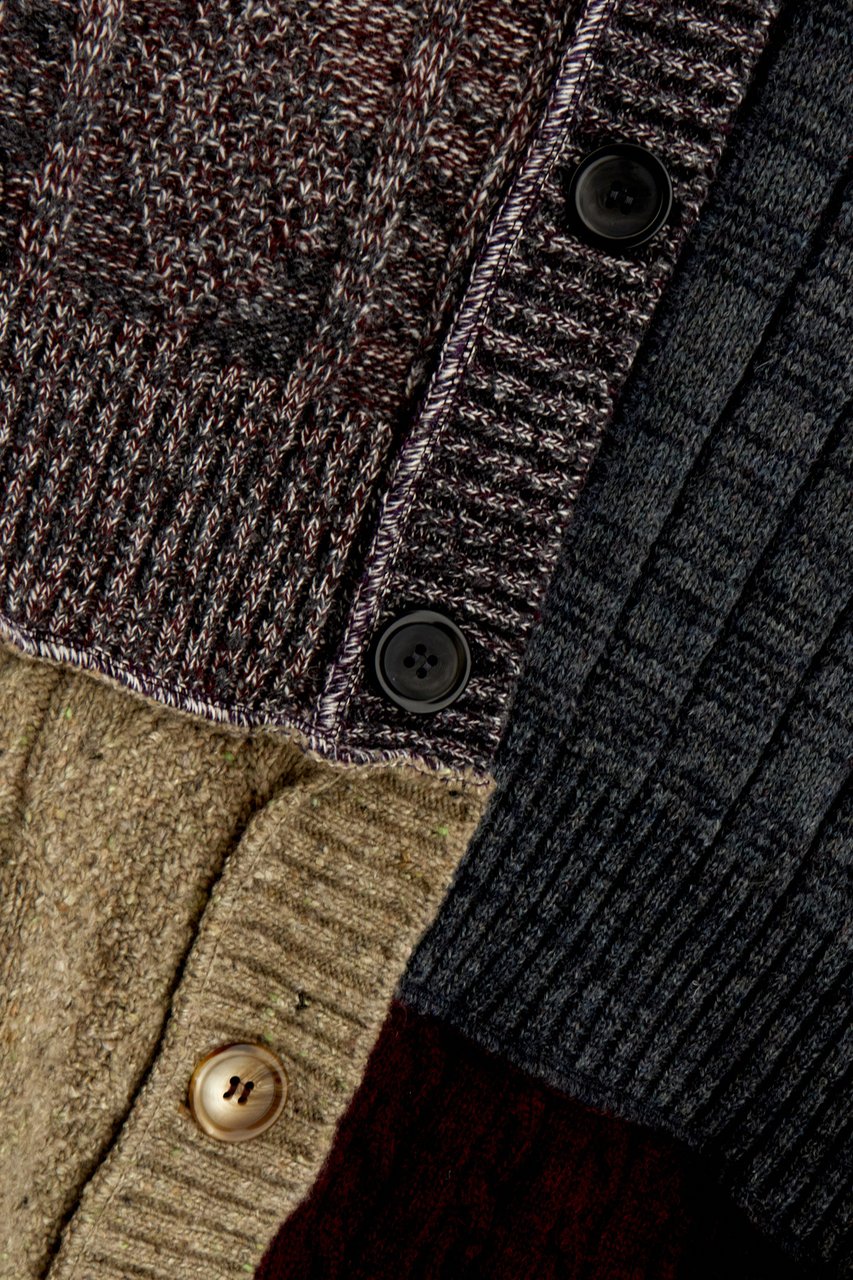 Dolce & Gabbana Dolce&gabbana Multicolor wool blend oversize cardigan Divers