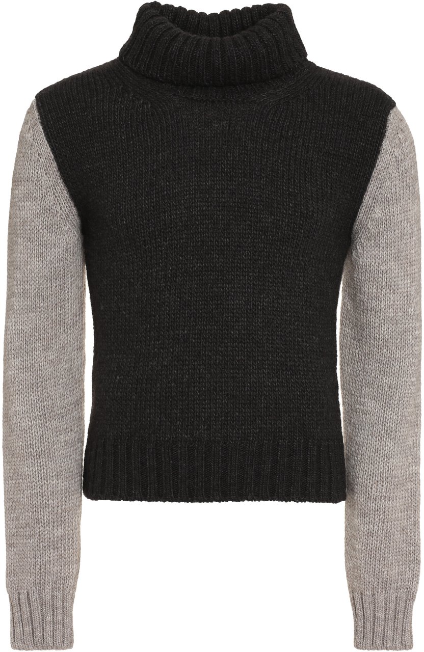 Dolce & Gabbana Wool turtleneck sweater Grijs