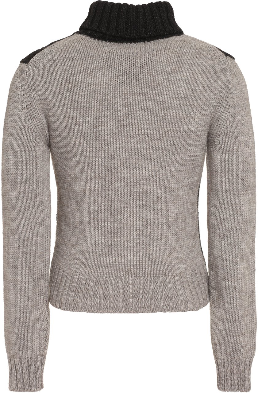 Dolce & Gabbana Wool turtleneck sweater Grijs