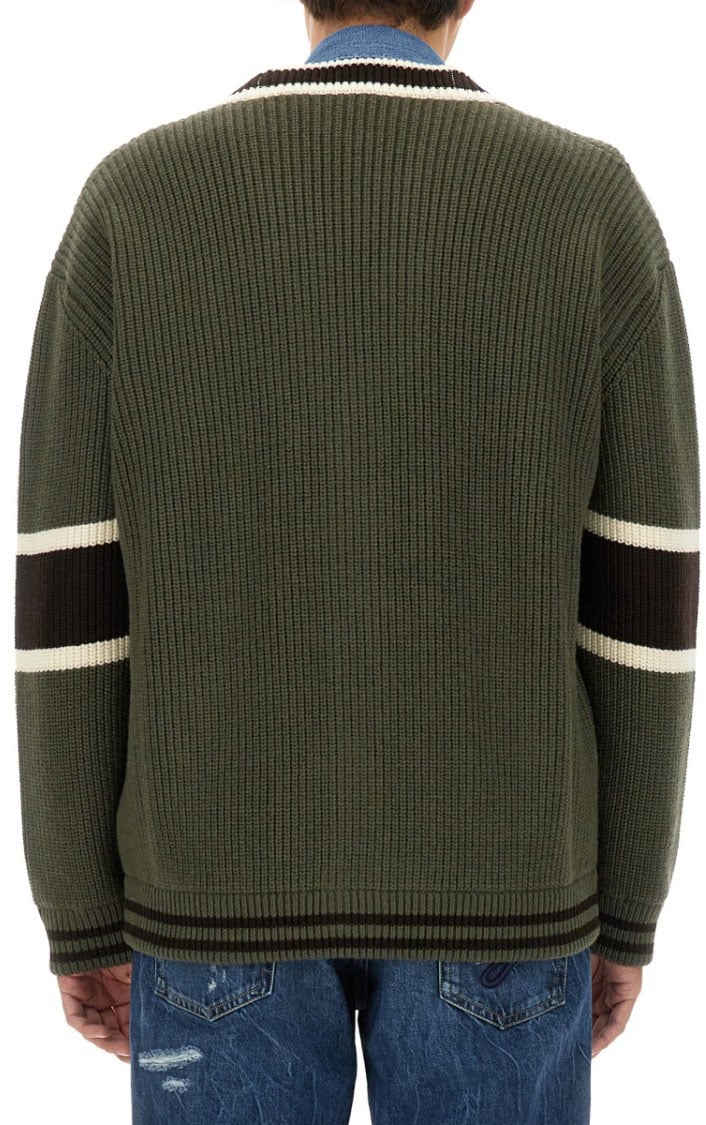 Dolce & Gabbana Wool Cardigan Groen
