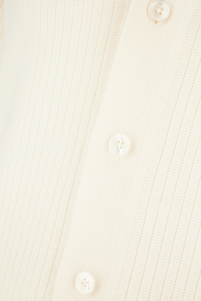 Dolce & Gabbana Dolce&gabbana Cream cotton cardigan Geel