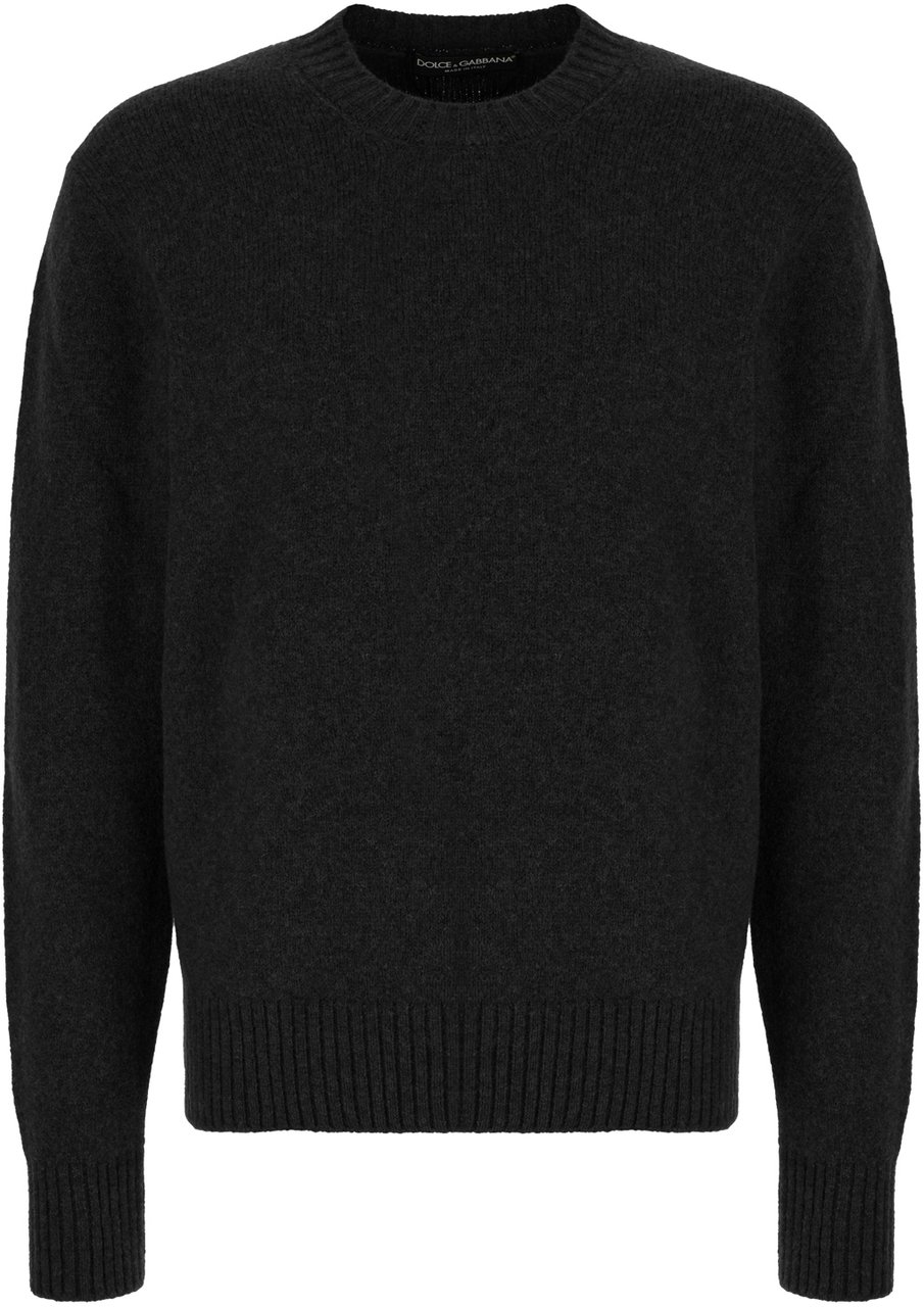 Dolce & Gabbana Dolce&gabbana Black wool blend sweater Zwart