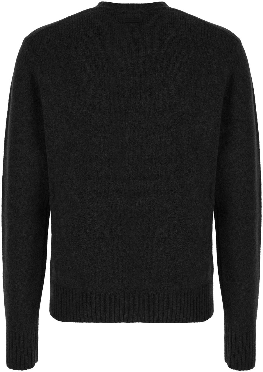Dolce & Gabbana Dolce&gabbana Black wool blend sweater Zwart